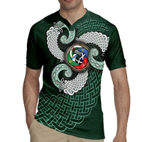 Six Celtic Countries Heritage Rugby Jersey Green Celtic Knot Triskelion - Wonder Print Shop