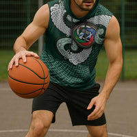 Six Celtic Countries Heritage Sleeveless Hoodie Green Celtic Knot Triskelion - Wonder Print Shop