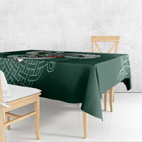 Six Celtic Countries Heritage Tablecloth Green Celtic Knot Triskelion - Wonder Print Shop