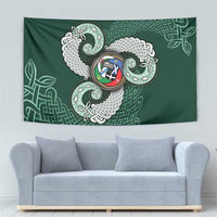 Six Celtic Countries Heritage Tapestry Green Celtic Knot Triskelion - Wonder Print Shop