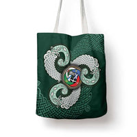 Six Celtic Countries Heritage Tote Bag Green Celtic Knot Triskelion - Wonder Print Shop