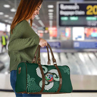 Six Celtic Countries Heritage Travel Bag Green Celtic Knot Triskelion - Wonder Print Shop