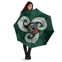 Six Celtic Countries Heritage Umbrella Green Celtic Knot Triskelion - Wonder Print Shop