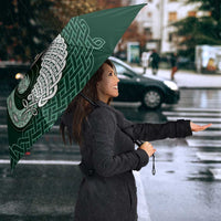Six Celtic Countries Heritage Umbrella Green Celtic Knot Triskelion - Wonder Print Shop