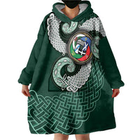 Six Celtic Countries Heritage Wearable Blanket Hoodie Green Celtic Knot Triskelion - Wonder Print Shop