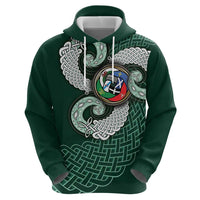 Six Celtic Countries Heritage Zip Hoodie Green Celtic Knot Triskelion - Wonder Print Shop
