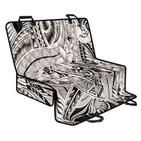 Polynesia Back Car Seat Cover Tribal Polynesian Spirit With Beige Pacific Flowers LT9 - Wonder Print Shop