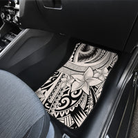 Polynesia Car Mats Tribal Polynesian Spirit With Beige Pacific Flowers LT9 - Wonder Print Shop