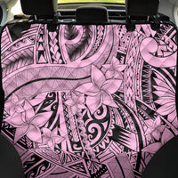 Polynesia Back Car Seat Cover Tribal Polynesian Spirit With Pink Pacific Flowers LT9 - Wonder Print Shop