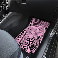 Polynesia Car Mats Tribal Polynesian Spirit With Pink Pacific Flowers LT9 - Wonder Print Shop