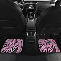Polynesia Car Mats Tribal Polynesian Spirit With Pink Pacific Flowers LT9 - Wonder Print Shop