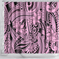 polynesia-shower-curtain-tribal-polynesian-spirit-with-pink-pacific-flowers