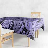 Polynesia Tablecloth Tribal Polynesian Spirit With Violet Pacific Flowers - Wonder Print Shop