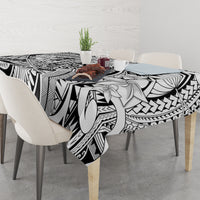 Polynesia Tablecloth Tribal Polynesian Spirit With White Pacific Flowers - Wonder Print Shop