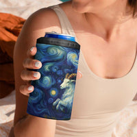 Yule Goat Starry Night 4 in 1 Can Cooler Tumbler LT9 - Wonder Print Shop