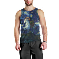 Yule Goat Starry Night Men Tank Top - Wonder Print Shop