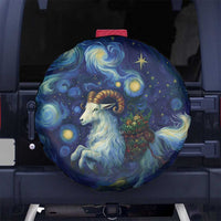 Yule Goat Starry Night Spare Tire Cover - Wonder Print Shop