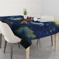 Yule Goat Starry Night Tablecloth - Wonder Print Shop