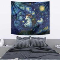 Yule Goat Starry Night Tapestry - Wonder Print Shop