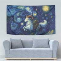 Yule Goat Starry Night Tapestry - Wonder Print Shop