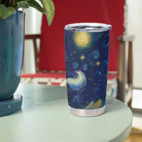 Yule Goat Starry Night Tumbler Cup - Wonder Print Shop