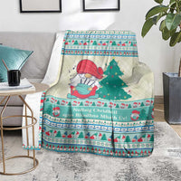 Gnome Bagpies Musical Blanket Nollaig Chridheil Scotland Christmas Pattern