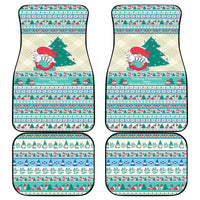 Gnome Bagpies Musical Car Mats Nollaig Chridheil Scotland Christmas Pattern LT9 - Wonder Print Shop