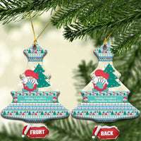Gnome Bagpies Musical Ceramic Ornament Nollaig Chridheil Scotland Christmas Pattern LT9 - Wonder Print Shop