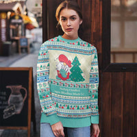 Gnome Bagpies Musical Ugly Christmas Sweater Nollaig Chridheil Scotland Christmas Pattern - Wonder Print Shop