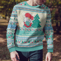 Gnome Bagpies Musical Ugly Christmas Sweater Nollaig Chridheil Scotland Christmas Pattern - Wonder Print Shop