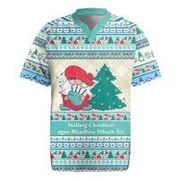 Gnome Bagpies Musical Rugby Jersey Nollaig Chridheil Scotland Christmas Pattern - Wonder Print Shop