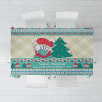 Gnome Bagpies Musical Tablecloth Nollaig Chridheil Scotland Christmas Pattern - Wonder Print Shop