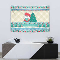 Gnome Bagpies Musical Tapestry Nollaig Chridheil Scotland Christmas Pattern - Wonder Print Shop