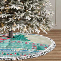 Gnome Bagpies Musical Tree Skirt Nollaig Chridheil Scotland Christmas Pattern - Wonder Print Shop