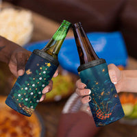 Nollaig Chridheil Scottish Gnome 4 in 1 Can Cooler Tumbler Bagpies Musical and Chirstmas Tree LT9 - Wonder Print Shop