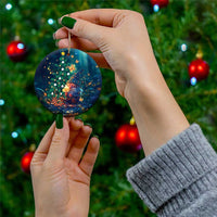 Nollaig Chridheil Scottish Gnome Ceramic Ornament Bagpies Musical and Chirstmas Tree LT9 - Wonder Print Shop