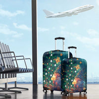 Nollaig Chridheil Scottish Gnome Luggage Cover Bagpies Musical and Chirstmas Tree - Wonder Print Shop