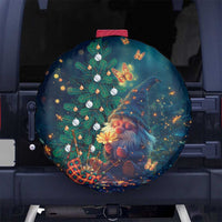 Nollaig Chridheil Scottish Gnome Spare Tire Cover Bagpies Musical and Chirstmas Tree - Wonder Print Shop