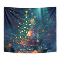 Nollaig Chridheil Scottish Gnome Tapestry Bagpies Musical and Chirstmas Tree - Wonder Print Shop