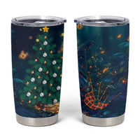 Nollaig Chridheil Scottish Gnome Tumbler Cup Bagpies Musical and Chirstmas Tree - Wonder Print Shop