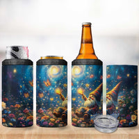 Nollaig Chridheil Scottish Gnome 4 in 1 Can Cooler Tumbler Merry Christmas with Starry Night LT9 - Wonder Print Shop