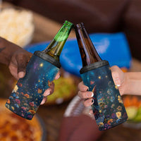 Nollaig Chridheil Scottish Gnome 4 in 1 Can Cooler Tumbler Merry Christmas with Starry Night LT9 - Wonder Print Shop