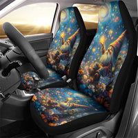 Nollaig Chridheil Scottish Gnome Car Seat Cover Merry Christmas with Starry Night LT9 - Wonder Print Shop