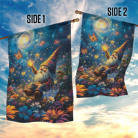 Nollaig Chridheil Scottish Gnome Garden Flag Merry Christmas with Starry Night - Wonder Print Shop