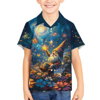 Nollaig Chridheil Scottish Gnome Hawaiian Shirt Merry Christmas with Starry Night - Wonder Print Shop