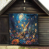 Nollaig Chridheil Scottish Gnome Quilt Merry Christmas with Starry Night - Wonder Print Shop