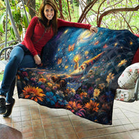 Nollaig Chridheil Scottish Gnome Quilt Merry Christmas with Starry Night - Wonder Print Shop