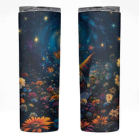 Nollaig Chridheil Scottish Gnome Skinny Tumbler Merry Christmas with Starry Night - Wonder Print Shop