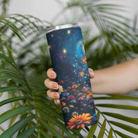 Nollaig Chridheil Scottish Gnome Skinny Tumbler Merry Christmas with Starry Night - Wonder Print Shop