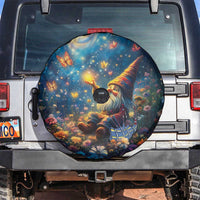 Nollaig Chridheil Scottish Gnome Spare Tire Cover Merry Christmas with Starry Night - Wonder Print Shop